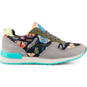 Inkkas, Flutterby - Vegan, Dames Sneaker, Suede, Natuurprint, EVA rubber zool, Vintage, Maat 40