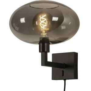 Lumidora Wandlamp 31017 - Voor binnen - OSLO - E27 - Zwart - Grijs - Metaal