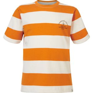 Noppies Boys Tee Deltaville short sleeve stripe Jongens T-shirt - Whisper White - Maat 98