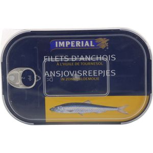 Imperial Ansjovisreepjes in zonnebloemolie - Blik 800 gram
