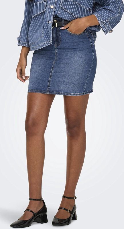 ONLY - ONLWONDER HW DNM SKIRT PIM - Dames - Rokken
