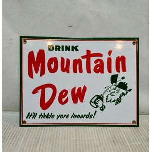 Drink Mountain Dew Emaille Bord