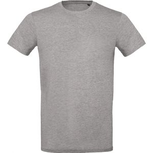 T-shirt Heren S B&C Ronde hals Korte mouw Sport Grey 100% Katoen