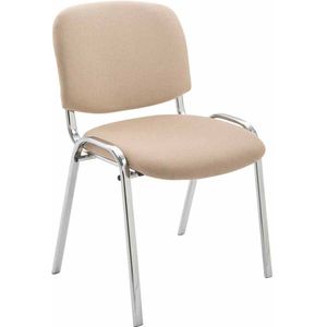 stoel Girish - vergaderstoel - 100% polyurethaan - Creme - Bezoekersstoel