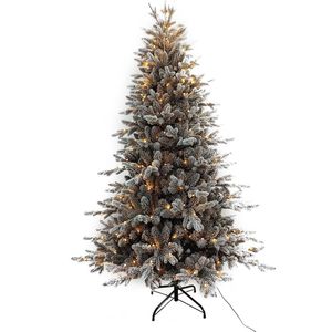Wintervalley Trees - Kunstkerstboom George met LED verlichting - 150x98cm - Besneeuwd