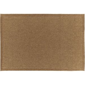 INSPIRE - Rechthoekig Tapijt EMMA - Beige - Gevlochten - Tapijt voor binnen en buiten - Balkontapijt - Buitentapijt - Tapijt woonkamer - Polypropyleen - 1500g/m² - 7 mm x B.120 cm x L.170 cm