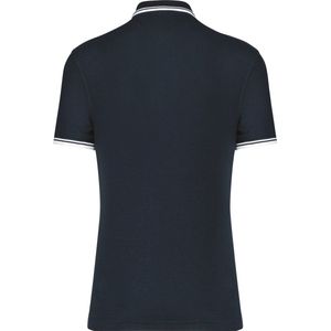 Polo Heren XXL Kariban Kraag met knopen Korte mouw Navy / White 100% Katoen