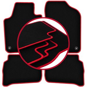 CARLUX-RED automatten voor: Skoda Fabia III hatchback, stationwagen (2014-)