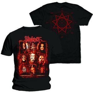 Slipknot - Rusty Face Heren T-shirt - XL - Zwart