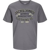 JACK&JONES PLUS JJELOGO TEE SS O-NECK 24/25 NOOS PLS Heren T-shirt - Castlerock