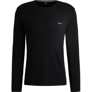 Hugo Boss BOSS O-hals sweatshirt waffle logo zwart II - L