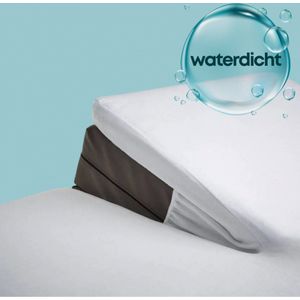 Waterdichte Matrasbeschermer Splittopper Hoeslaken Badstof - Lits-jumeaux (160x200 cm) - Waterdichte Matras Beschermer - Beschermer voor Incontinentie - Rondom Elastiek