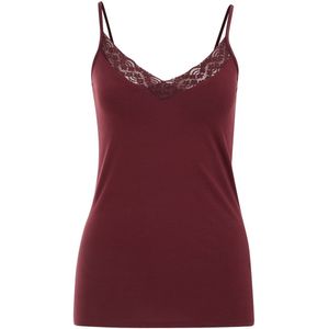 WE Fashion Dames singlet met kant