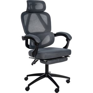 In And OutdoorMatch Bureaustoel Pia - Comfortabele stoel - Zwart - 360 graden draaibaar - Ergonomisch