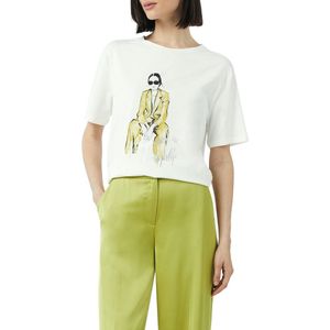 COMMA - T-shirt - Maat XS - - 01E7 WHITE -