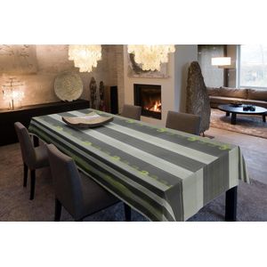 Authentique Tafellaken - Tafelkleed - Tafelzeil - Opgerold op dunne rol - Geen Plooien - Londen Groen - 140cmx160cm