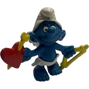 Smurfen engel - Speelfiguurtje - De Smurfen - Valentijn - liefde - Schleich - 6 cm - pijl en boog