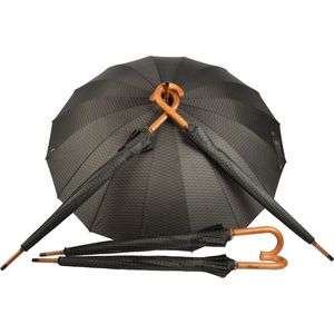 Set Van 5 Grote Kwaliteit Paraplu's | Elegant & Duurzaam Voor Volwassenen |16 Banen Paraplu - Unisex | Diameter 102 Cm