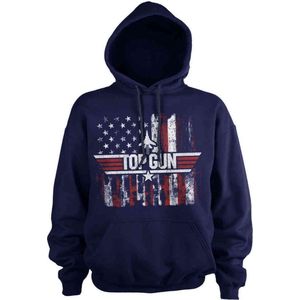 Top Gun Hoodie/trui -XL- America Blauw