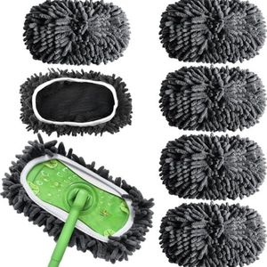 6 stuks voor swiffer vloerdoeken, 6 stuks herbruikbare doekjes voor Swiffer Sweeper Mop, droge vloerdoeken/vochtige vloerdoeken voor Swiffer Sweeper Mop, vloerwisser dweilhoes, voor het reinigen van harde vloeren en houten