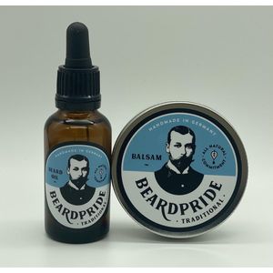 Beardpride Verzorgings Baardset - Baardolie 30ml - Baardbalsem 55gr