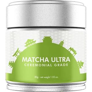 Matcha Ultra Ceremonial Grade - Superieure kwaliteit matcha thee - Premium matcha uit Japan - Ceremoniële matcha thee - Matcha poeder - Groene thee - 30 gram