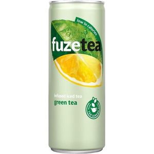 Fuze Tea Green Tea Blikjes Frisdrank 25cl Tray 24 Stuks