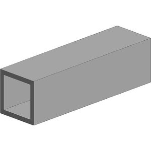 Polystereen Vierkantprofiel (l x b x h) 350 x 3.2 x 3.2 mm 3 stuk(s)