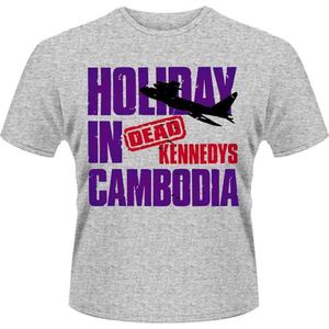 Dead Kennedys Heren Tshirt -S- Holiday In Cambodia 2 Grijs