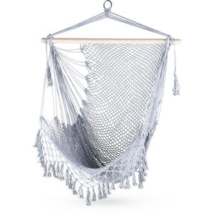 Outtec® Hangstoel - tot 120 kg - Binnen en Buiten - Hangmand, Schommel voor Tuin, Terras, Balkon, Veranda - Boho Stijl