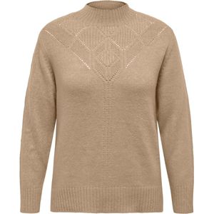 Only Carmakoma Carallie Pullover beige maat L 50/52