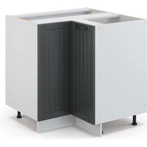Vicco Fame-Line Keuken Hoekkast – 80.5 cm , WB Antraciet Antraciet landhuis , WB Antraciet