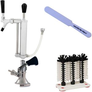 Biertap Party Pump met bierfustkoppeling-Combischuif