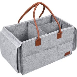 Babyluier-organizer, draagbare babyopbergmand, opvouwbare - Diaper bag/baby changing bag,