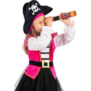 FUNIDELIA Piratenkaart voor vrouwen en mannen - Bruin