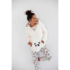 Sensis Warme Winter Poncho Dames Volwassenen Fleece Panda S/M