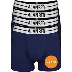 ALAN RED boxershorts (4-pack) - zwart / blauw - Maat: XL