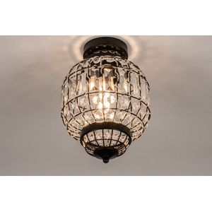 Lumidora Plafondlamp 74334 - Plafonniere - MO - E27 - Zwart - Metaal - ⌀ 20 cm