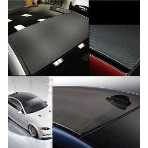 5D Carbon Car Wrap Folie - Waterbestandig/bestand tegen wrijven | Car Wrapping Carbonfolie- 100 x 50 cm | Auto | Zwart