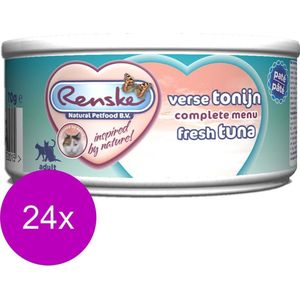 Renske Vers vlees - Kat - Verse tonijn - 24 stuks à 70 gram