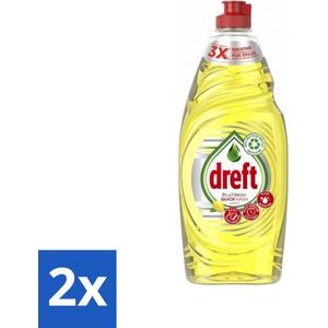 Dreft Platinum Quickwash - Vloeibaar Afwasmiddel - Citroen- 625 ml - Voordeelverpakking - 2 stuks