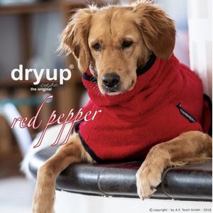 Dryup-Cape-hondenbadjas-hondenjas-Badjas hond-Rood-XS-48cm