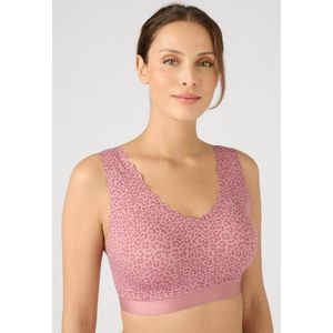 Damart - Behatop zonder beugels, haakjessluiting op de rug - Vrouwen - Violet - S/M