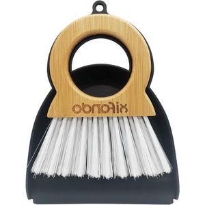 Mini Bezem en Stofpan Set - Handig voor Huishouding - 2 Stuks - Bamboe