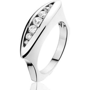 Montebello Ring Astrid - 925 Zilver Gerhodineerd - 6mm - Maat 56-17.8mm