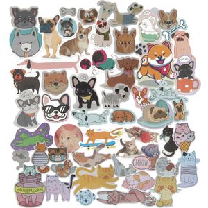 Grafix Creatieve Dieren Sticker Set - 400 Delige Variatiepakket voor Scrapbooking, Bullet Journals & DIY Projecten - Inclusief Honden, Katten & Meer - Geschikt voor Alle Leeftijden