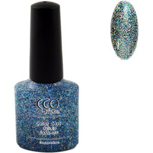 CCO Shellac - Gel Nagellak - kleur Glisten AnShellac - Gel Nagellak 68055 - Glitter - Transparante kleur - 7.3ml - Vegan