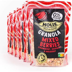 Holie Granola Mixed Berries - Ontbijtgranen - 350g x6