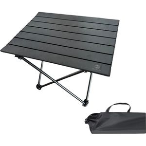 Recalma Campingtafel Inklapbaar - Campingtafel Lichtgewicht Zwart - Picknicktafel Kinderen Aluminium Tafelblad - Camping Tafel incl. Opbergtas - 55x41x40 cm