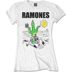 Ramones - Loco Live Dames T-shirt - L - Wit